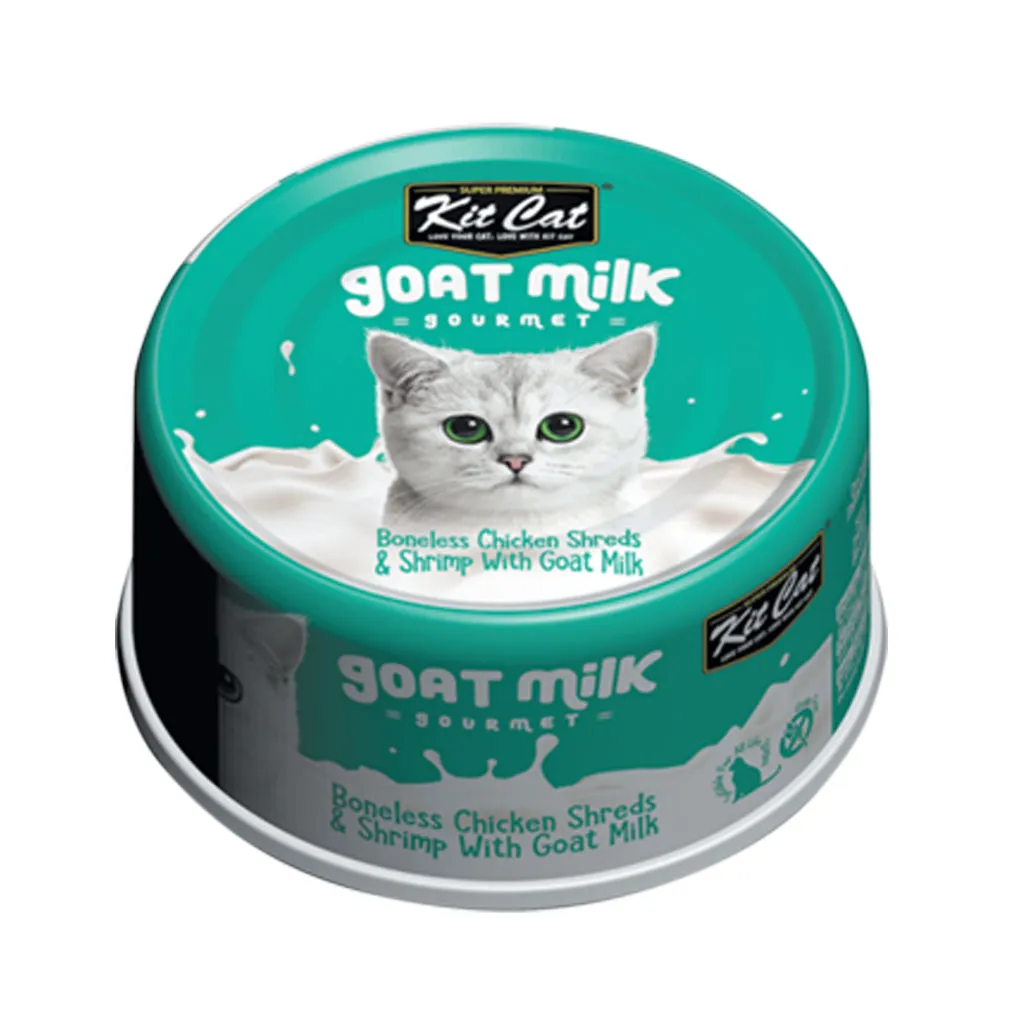 Kit Cat Wet Cat Food Gravy/Deboned Topper/Mousse/Goat Milk 80g Can Adult/Kitten KitCat Grain-Free