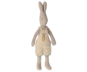 Maileg Size 1 Bunny Rabbit Embroidered Carrot Overalls