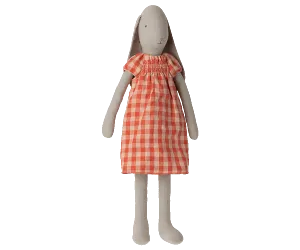 Maileg Size 5 Bunny Rabbit Checked Gingham Dress SOLD OUT