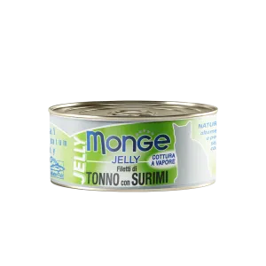 Monge Cat Jelly Yellowfin Tuna with Surimi 80g