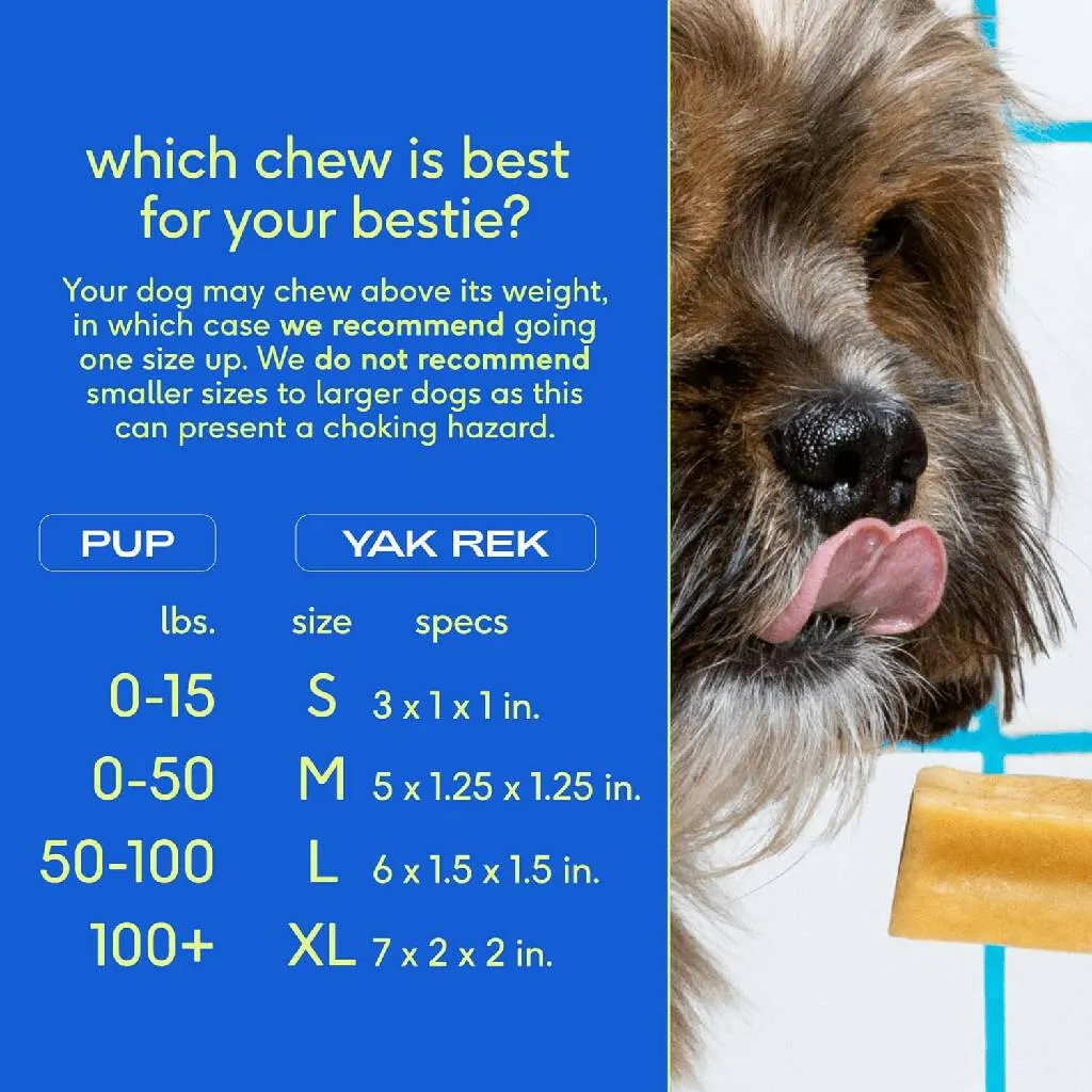 Native Pet Gluten & Lactose-Free Yak Flavored Dental Chews for Dogs