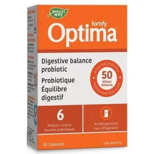 Nature's Way Fortify Optima Digestive Balance Probiotic 50 Billion 30 Capsules