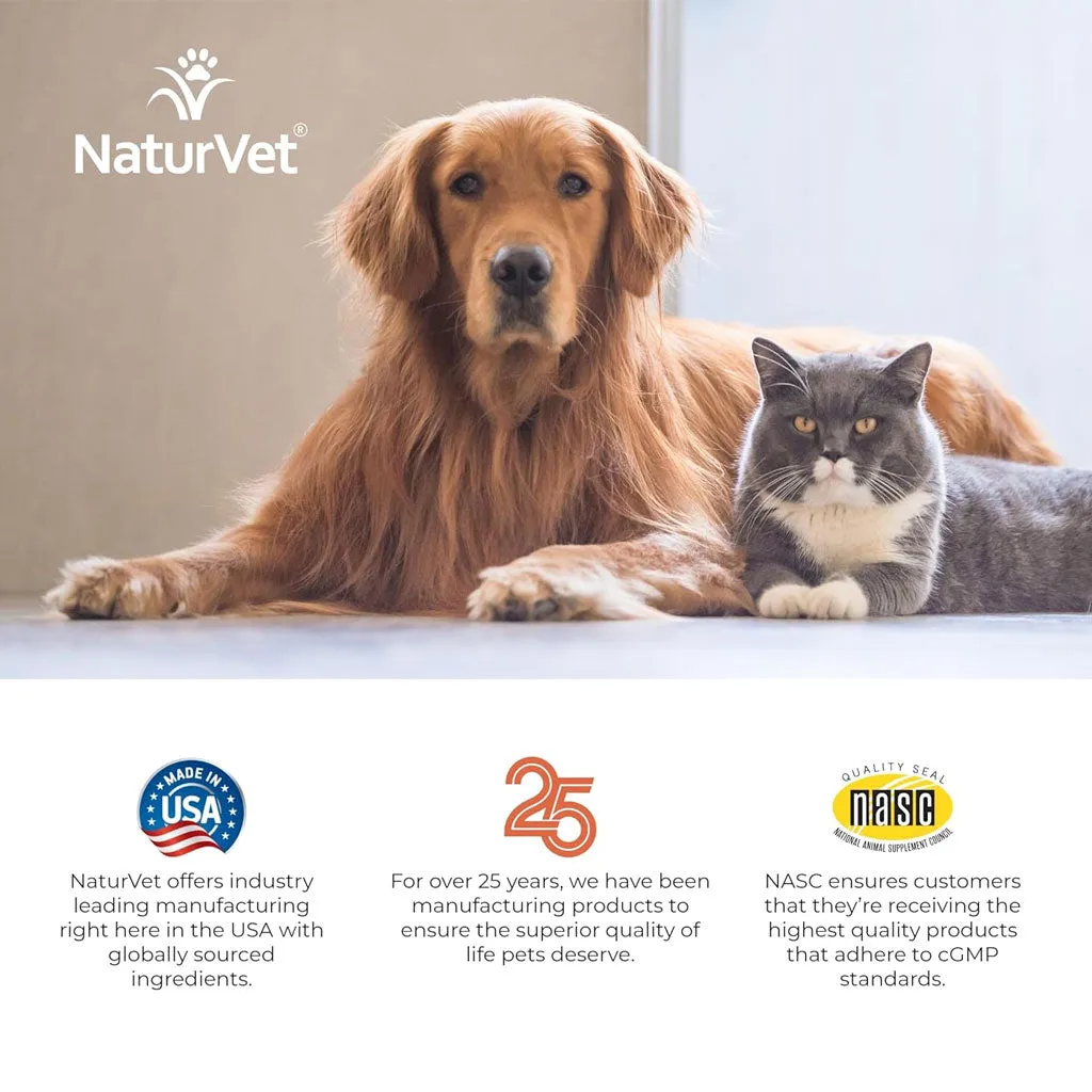 NaturVet Digestive Enzymes Powder Daily Digestive Support Plus Pre & Probiotic for Dogs & Cats, 4-oz