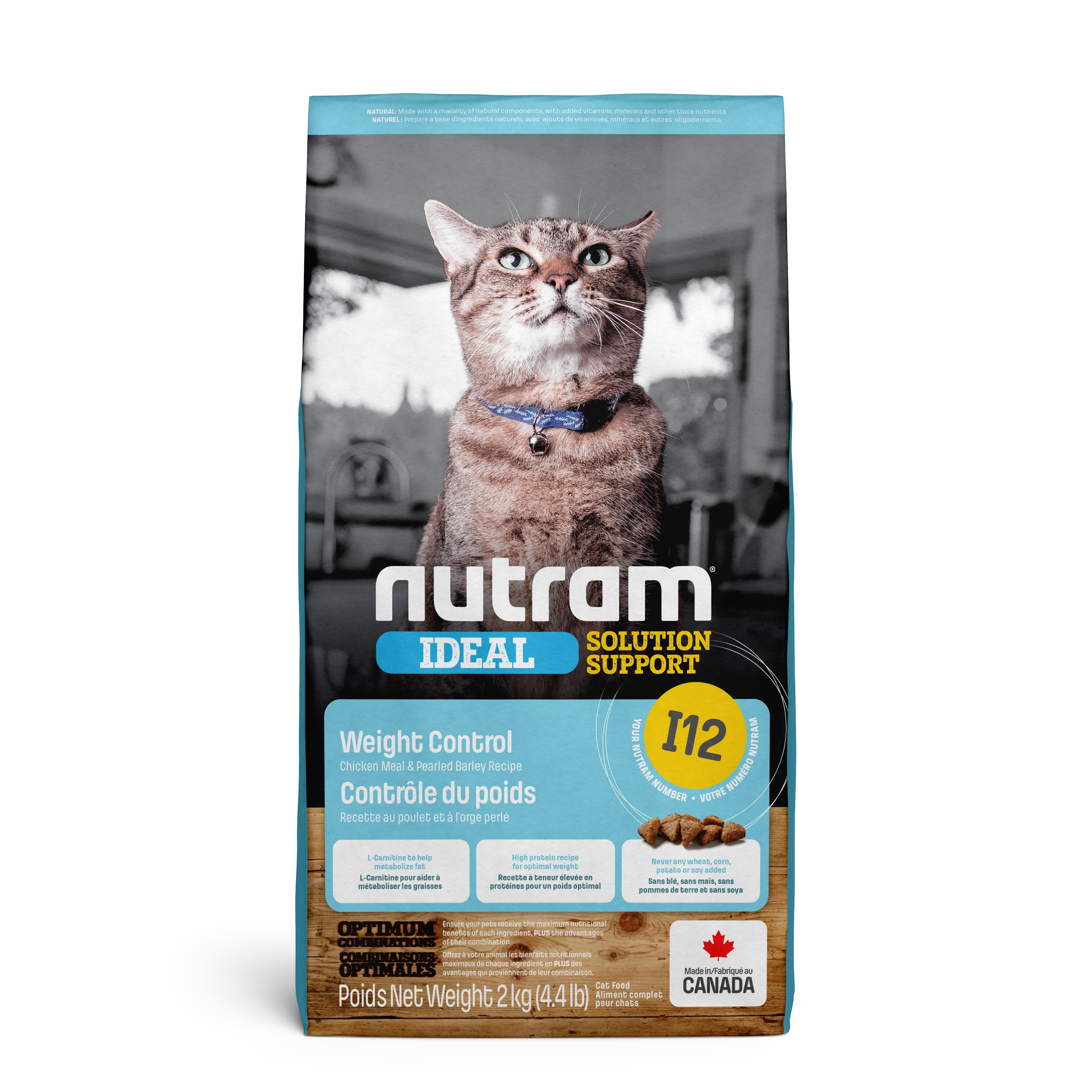 Nutram Cat Ideal Solutions I12 Weight Control Chicken & Barley