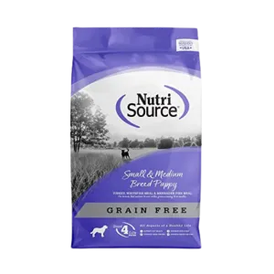 NutriSource Grain-Free Small & Medium Breed Puppy Turkey Formula Dry Dog Food