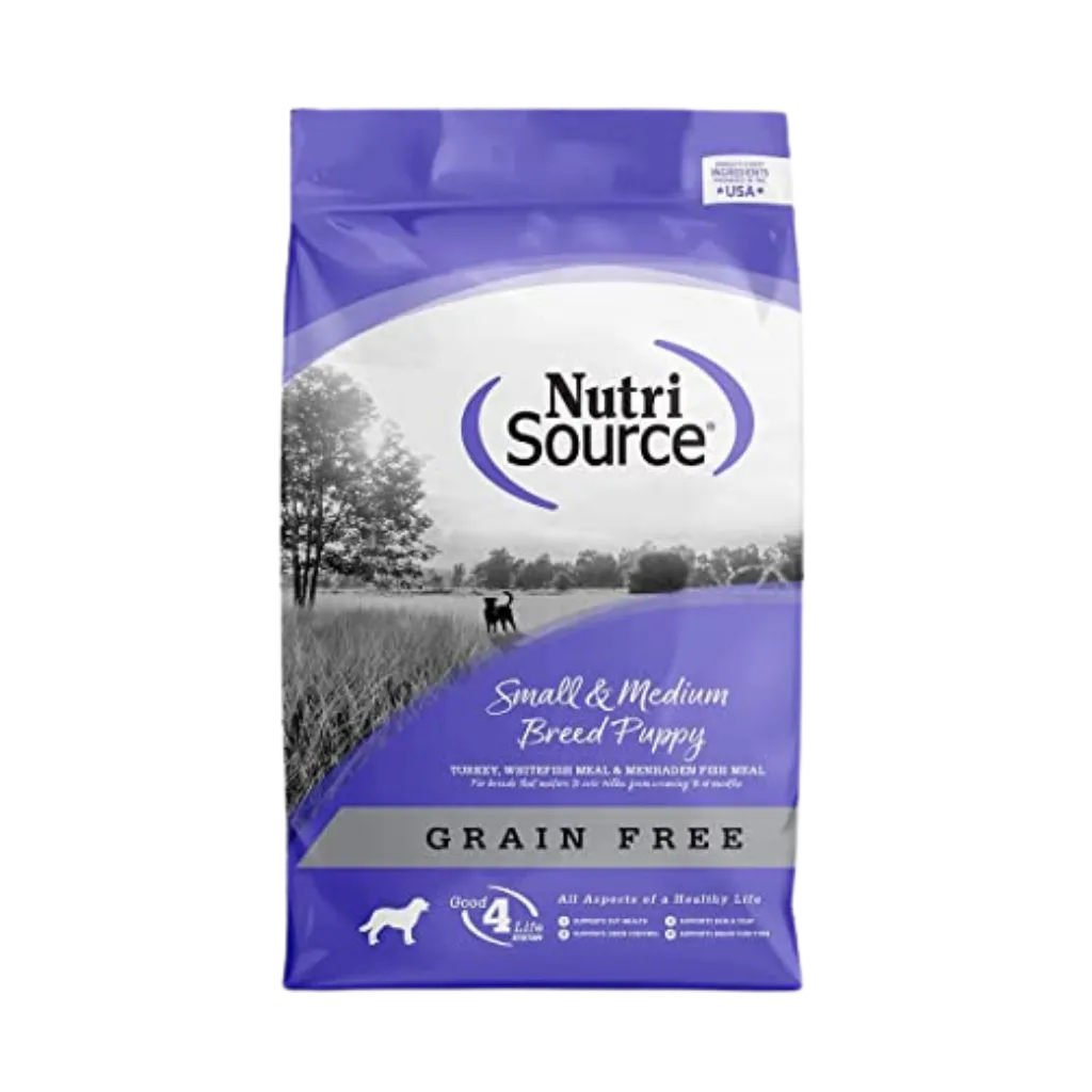 NutriSource Grain-Free Small & Medium Breed Puppy Turkey Formula Dry Dog Food