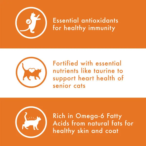 NUTRO WHOLESOME ESSENTIALS Natural Dry Cat Food, Senior Cat Chicken & Brown Rice Recipe