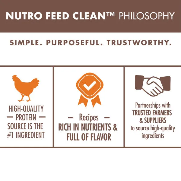 NUTRO WHOLESOME ESSENTIALS Natural Dry Cat Food, Senior Cat Chicken & Brown Rice Recipe