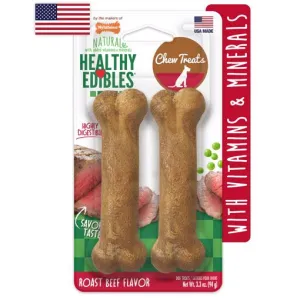 Nylabone 2 PK. REG. HEALTHY EDIBLES - ROAST BEEF