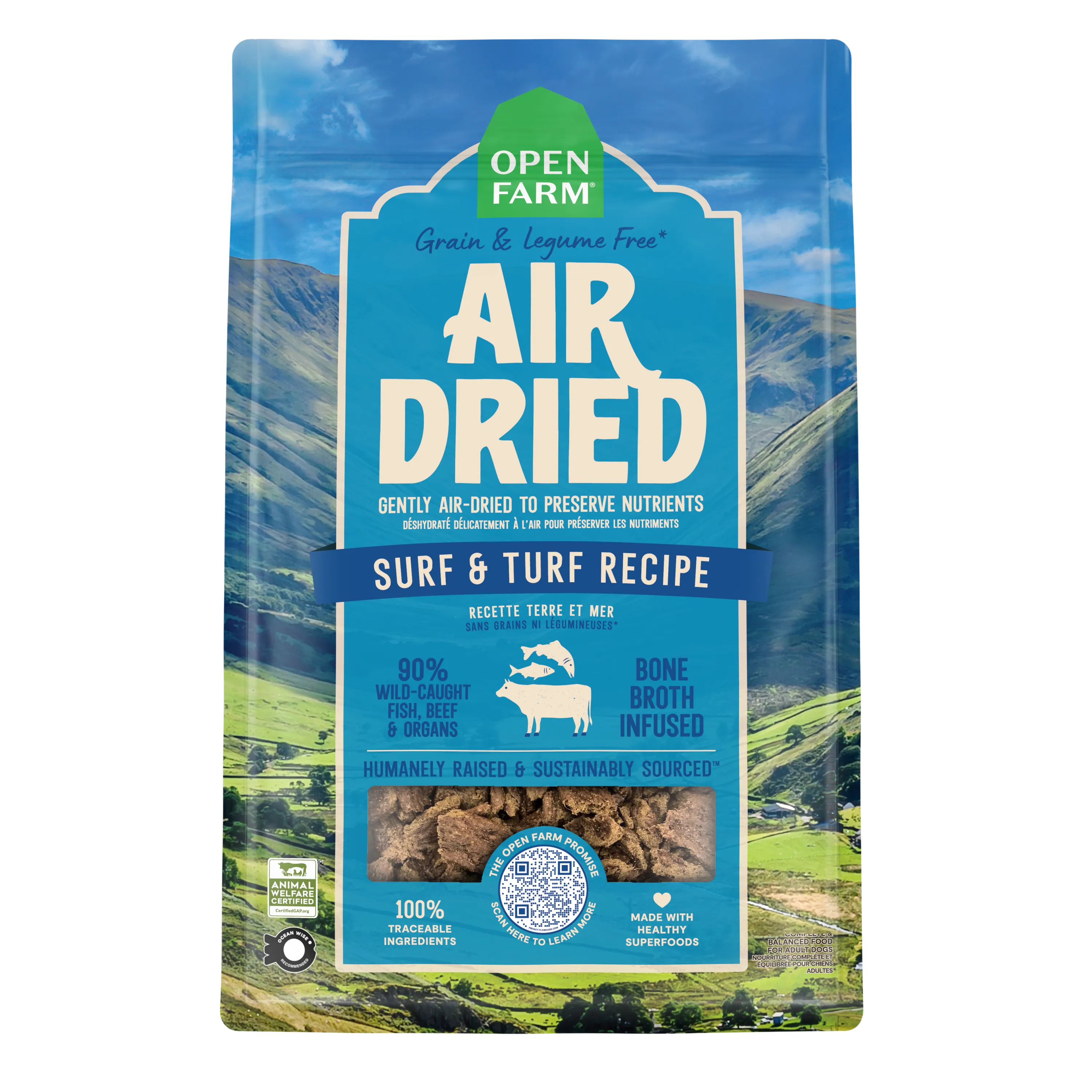 Open Farm Air Dried Grain Free Surf & Turf Dog Food 1lb