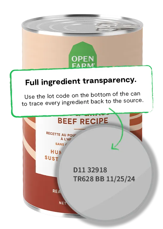 Open Farm Grain Free Chicken & Grass-Fed Beef Pate Wet Dog Food