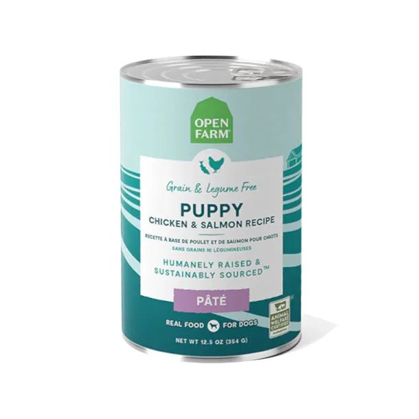 Open Farm Puppy Chicken & Salmon Pate 12.5oz