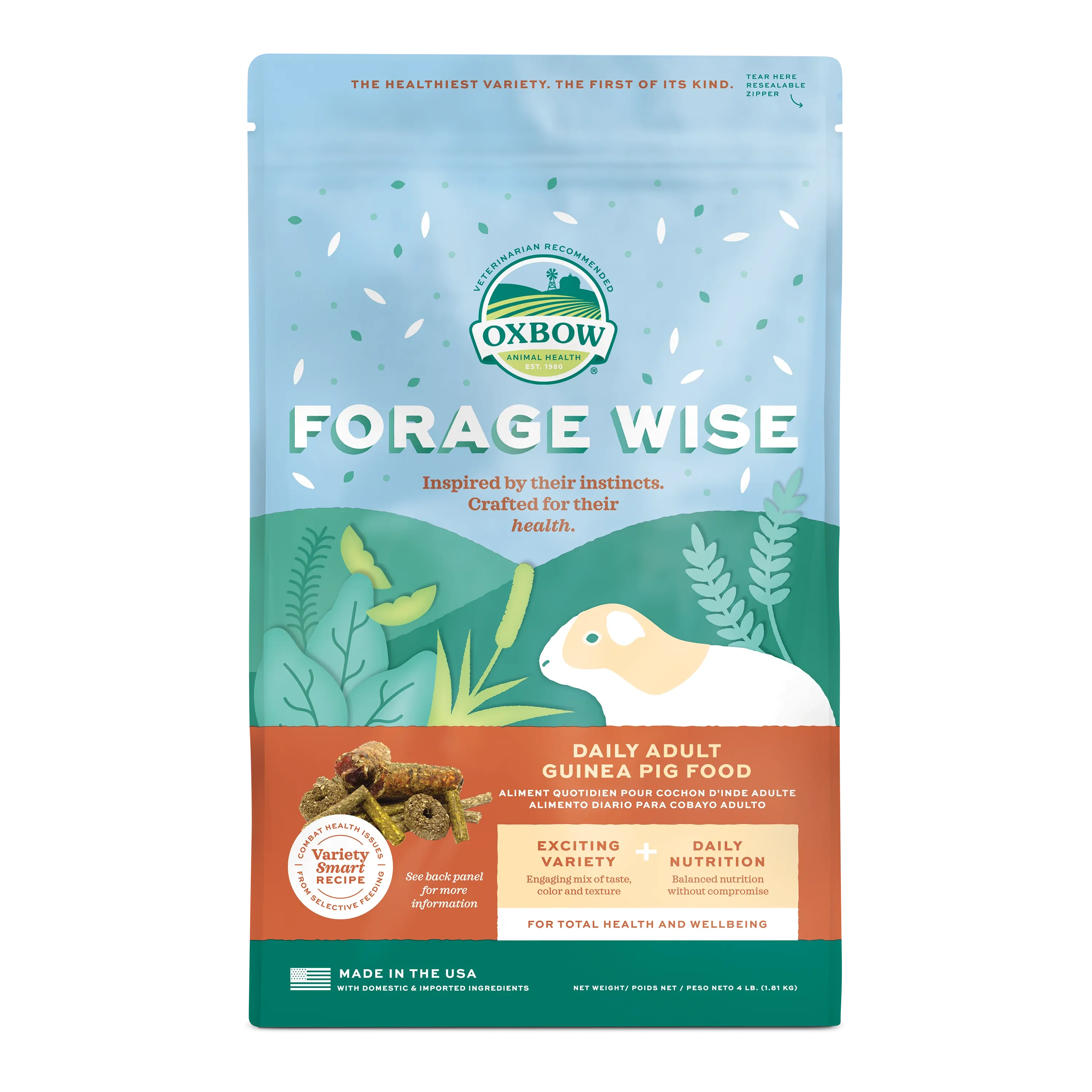 Oxbow Animal Health Forage Wise Adult Guinea Pig Food