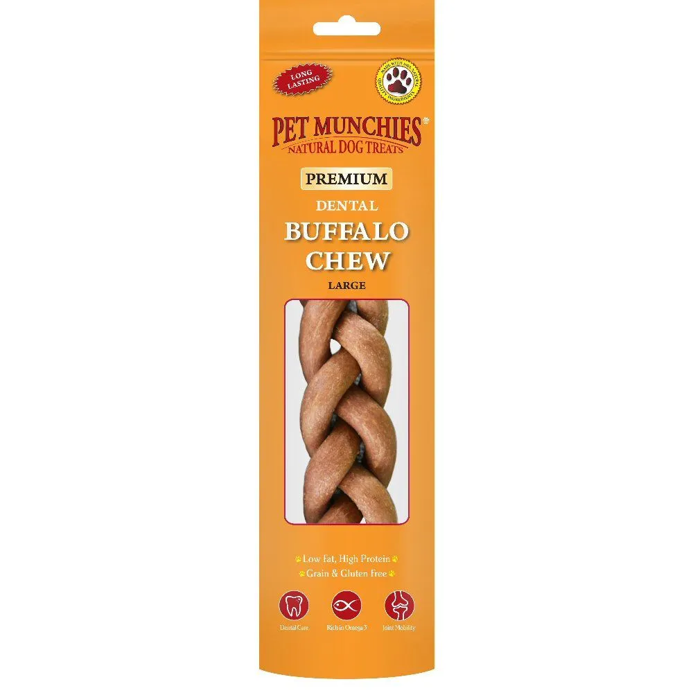 Pet Munchies 90g Large Buffalo Dental Chew