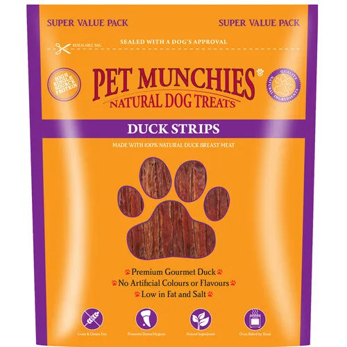 Pet Munchies Dog Treats - Duck Strips 320g