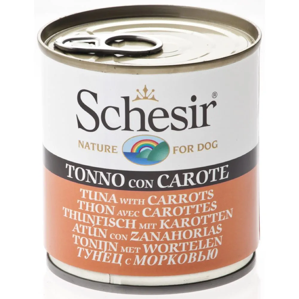 Schesir Tuna with Carrots Canned Dog Food 285g