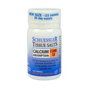 Schuessler Tissue Salts - Calcium Absorption COMB U (125 Tablets)