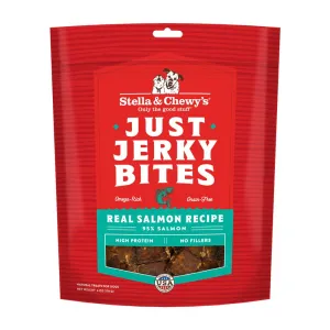 Stella & Chewy's Just Jerky Bites Real Salmon Recipe Jerky Grain-Free Dog Treats 6oz