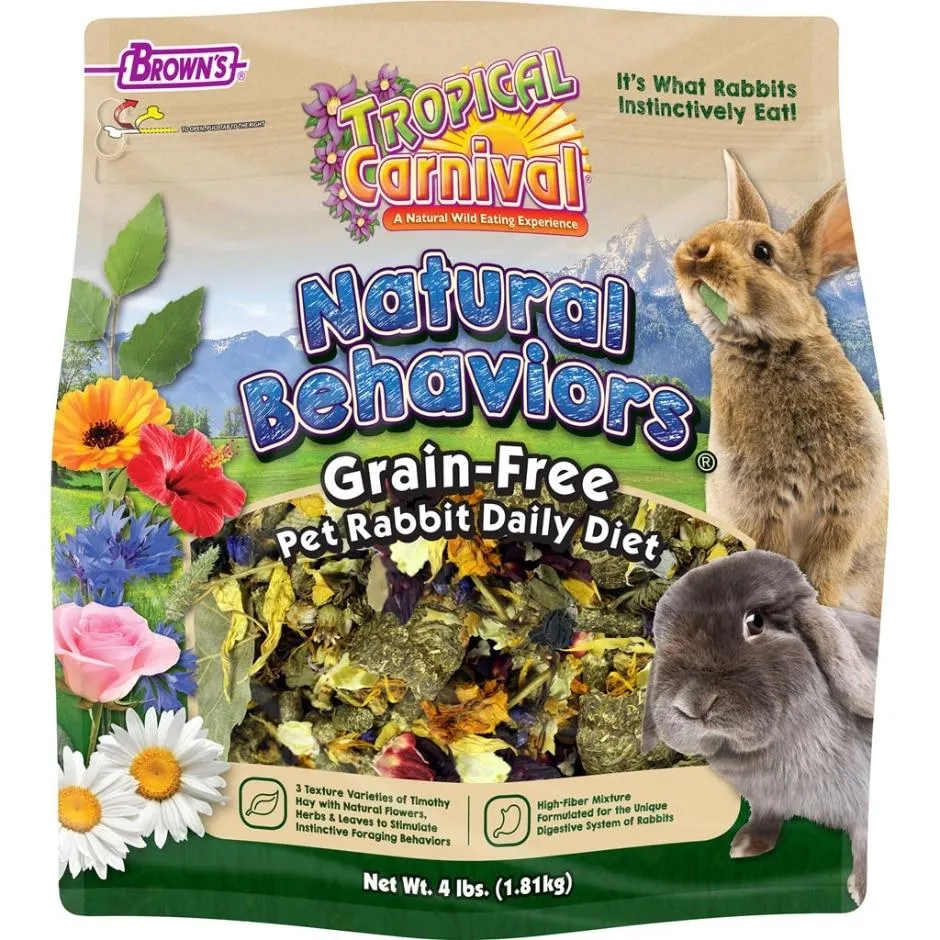 TROPICAL CARNIVAL NATURAL BEHAVIORS RABBIT FOOD