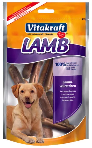 Vitakraft Lamb Sausages Dog Treat 80g