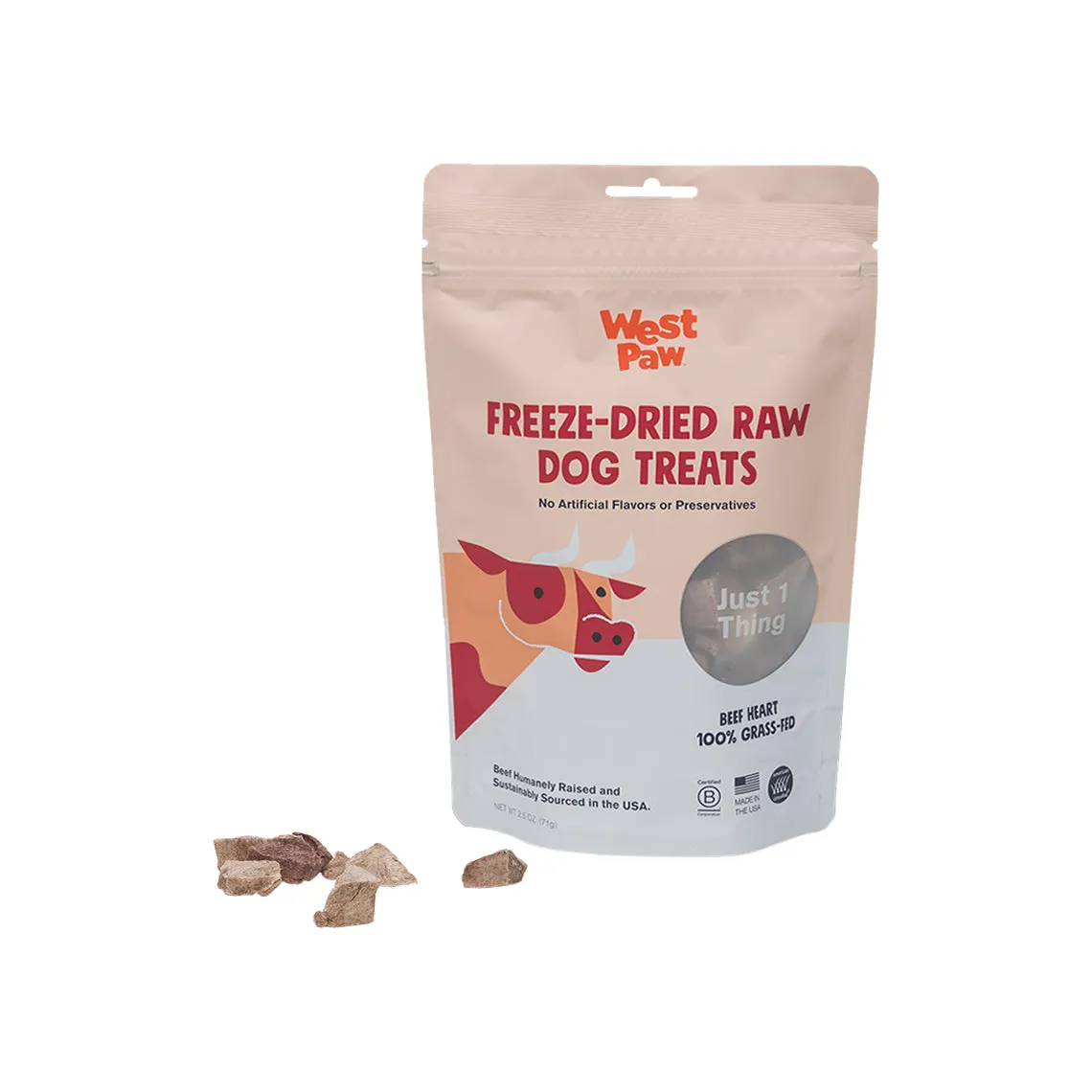 West Paw Limited Ingredient Freeze-Dried Dog Treats 2.5 oz Bag