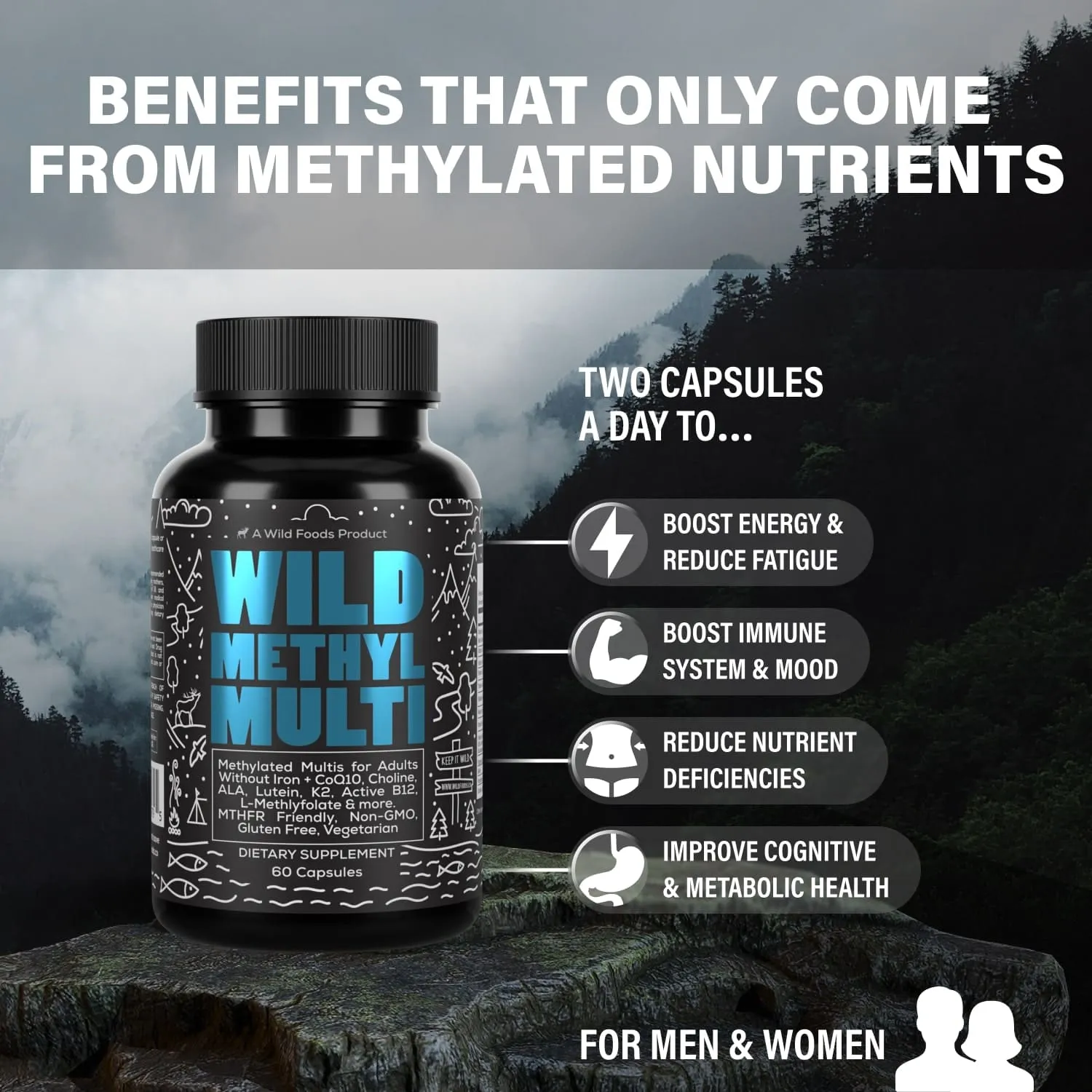 Wholesale case of 12 - Wild Methyl Multi