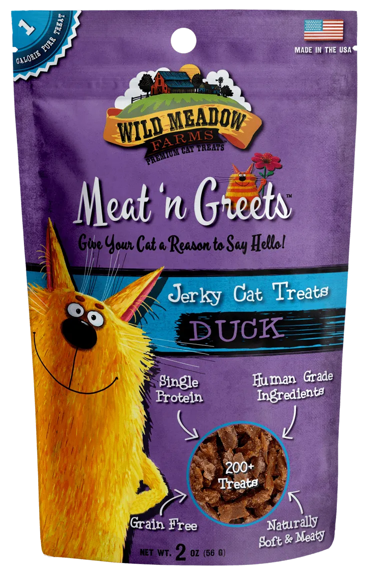 Wild Meadow Farms Duck Meat'N Greets Treats for Cats