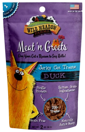 Wild Meadow Farms Duck Meat'N Greets Treats for Cats