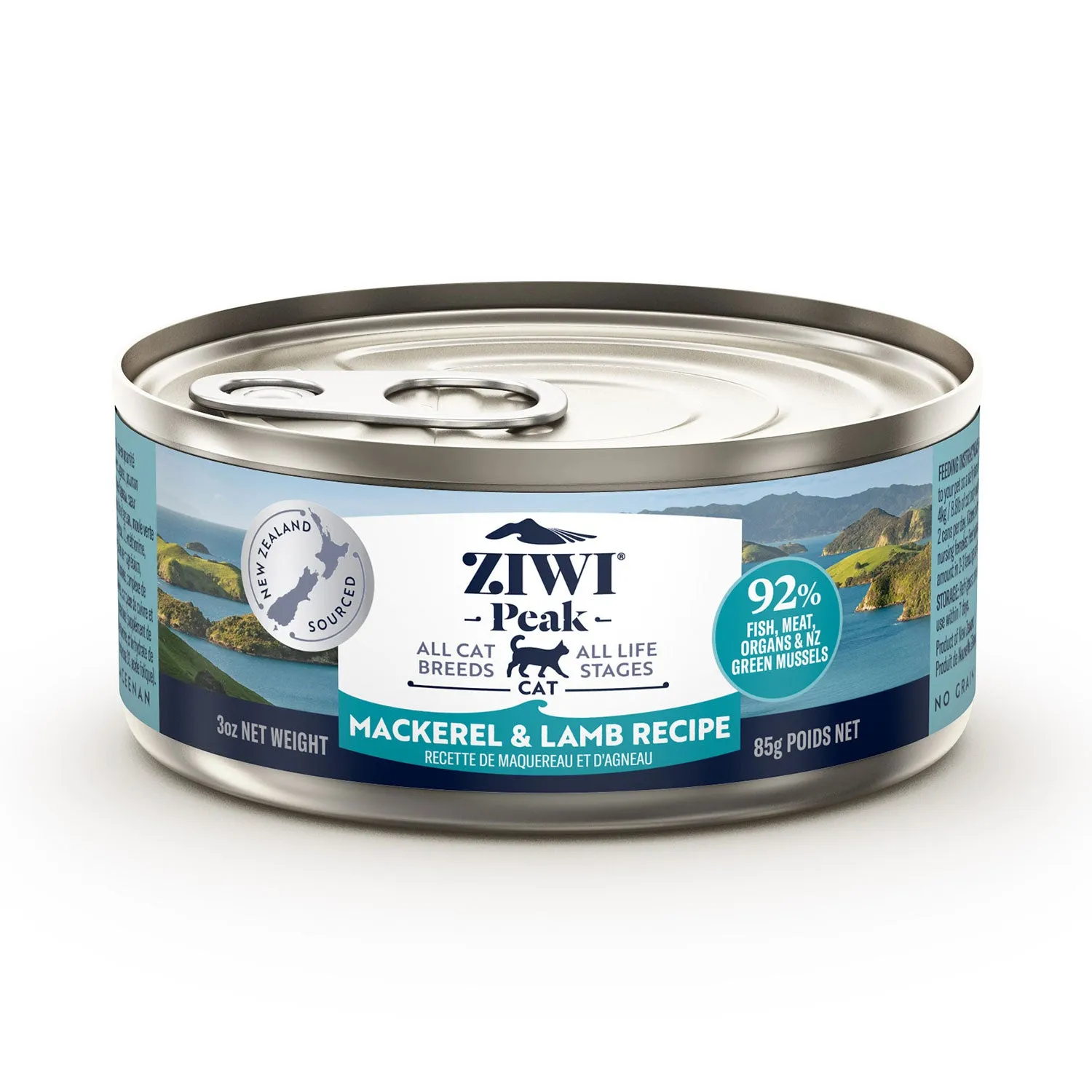 ZIWI Peak Mackerel & Lamb Canned Wet Cat Food